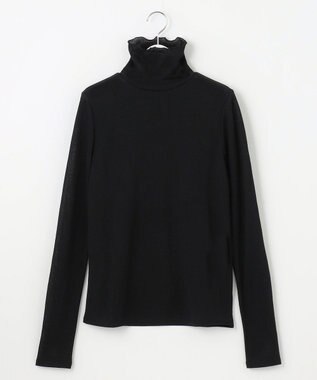 自由区 【洗える】シアーツイストガーゼ カットソー ブラック