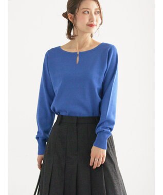 Te chichi スクエアチャームキーネックプルオーバー