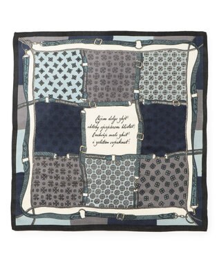 23区 manipuri ウール シルク ストール グレー系