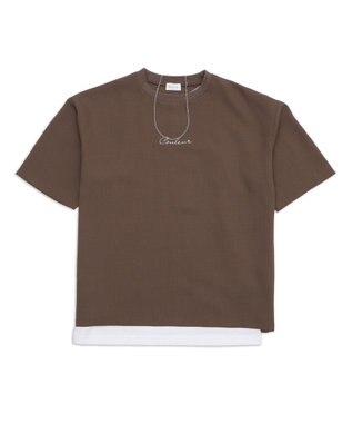 WEGO 【速乾/しわになりにくい/MLサイズ展開】ドライポリアンサンブルプルオーバー（SS） ブラウン