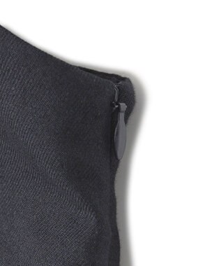 23区 【洗える】スラブツイードストレッチ キャミソール ブラウス ネイビー系