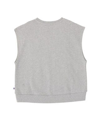 AMERICAN HOLIC 【RUSSELL】裏毛Vネックベスト Dark Gray Mixture