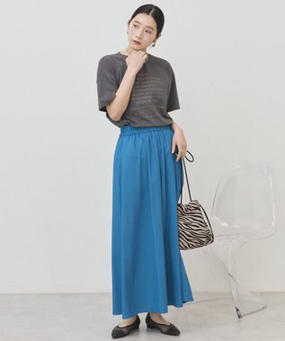 AMERICAN HOLIC メッセージロゴＴシャツ Charcoal Gray