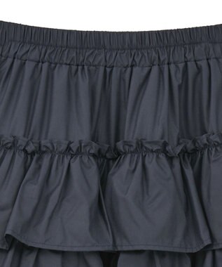 Green Parks ・ＳＵＧＡＲ　ＳＰＯＯＮ　レザーライクティアードスカー Navy