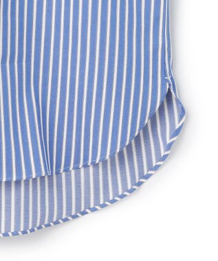 J.PRESS MEN 【PREMIUM PLEATS / 形態安定】スーピマコットンパナマストライプ シャツ / B.D. ネイビー系1