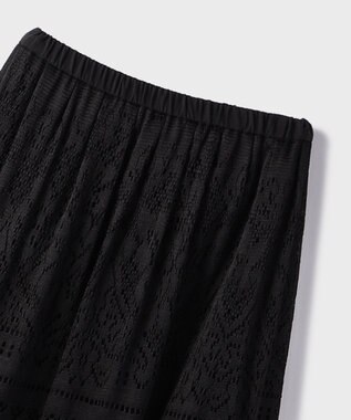 GRACE CONTINENTAL レースティアードスカート ブラック