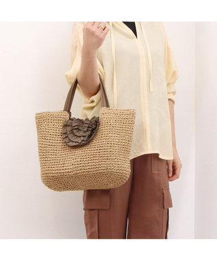 UNBILLION カシュカシュ cachecache / フリルフラップクロッシェトート