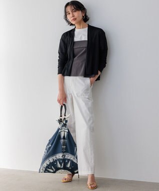 23区 S 【CLASSY.コラボ】ビスチェコンビ シャツワンピース ライトグレー×スレート