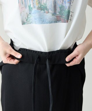 ANY L テレコナロースカート ブラック