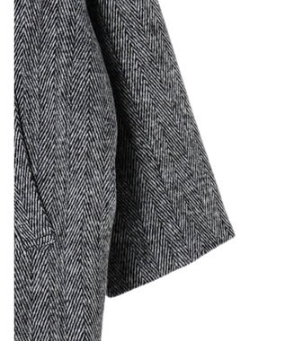 Green Parks ・ＥＬＥＮＣＡＲＥ　ＤＵＥ　ヘリンボーンミドルコート Gray