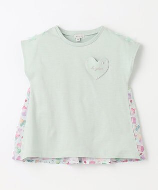 ANY KIDS バックシャン Tシャツ ミント×アイス