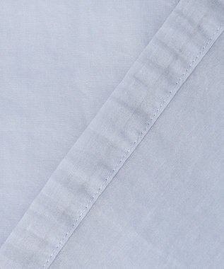 23区 【先行予約】ナイロンコットンシアーボイル ドロストシャツ サックスブルー系