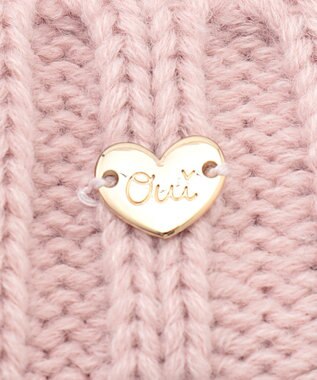 ANY KIDS ケーブルニット帽 ピンク