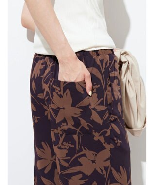 AMERICAN HOLIC サラッとＬｅａｆモチーフパンツ Brown