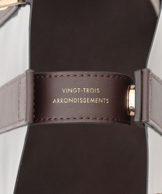 23区 【Oggi8月号掲載】クリア ミニ ショルダーバッグ ダークブラウン系