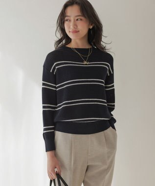 組曲 L 【先行予約】ボーダーレース ニット