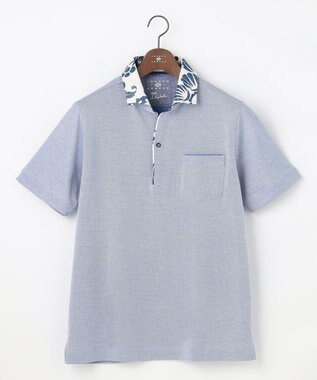 JOSEPH ABBOUD 【キングサイズ・老舗アロハブランドと21年愛されるポロシャツがコラボ】KAHALA ALOHA ダディポロ サックスブルー系
