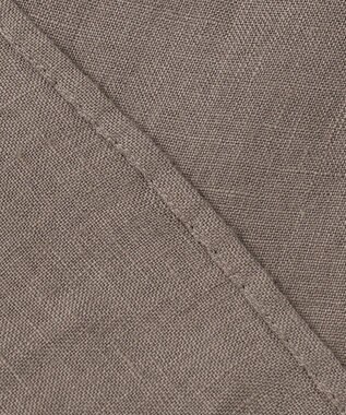 23区 L 【洗える】LIBECO ボウタイ ボリュームスリーブ ブラウス ダークブラウン系