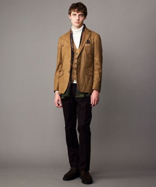 JOSEPH ABBOUD 【イタリア製】マルチペイズリー ストール ネイビー系6