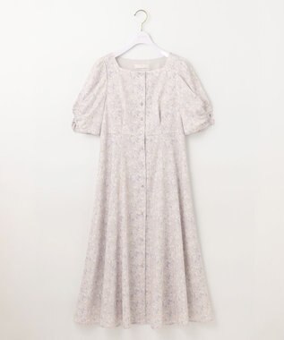 ANY SIS 【洗える】ファジープリント ワンピース ベージュ系