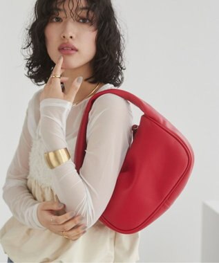 WEGO 【ANGIE VINTAGE】ハーフムーンBAG レッド