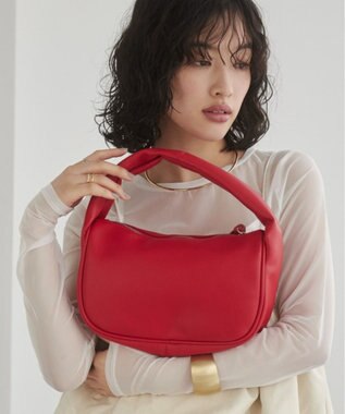 WEGO 【ANGIE VINTAGE】ハーフムーンBAG レッド