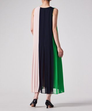 Paul Smith ブロッキング プリーツ ワンピース ライトピンク