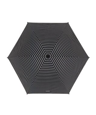 MOONBAT 【大きめ】マッキントッシュ フィロソフィー 晴雨兼用日傘 折りたたみ傘 ボーダー／遮光 遮熱 UV ブラック