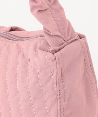 Y'SACCS 【Y’SACCS vous et】ギャザーショルダーヌビバッグ ダークピンク