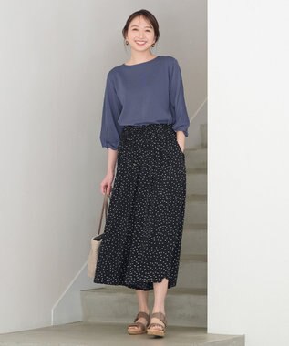 ANY ツイストスリーブ トップス ブルー