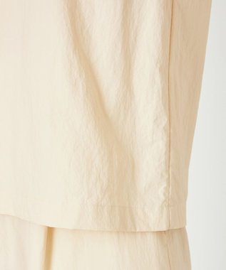 NAVE 【ReNAVE・洗える/撥水加工/接触冷感/UVケア/セットアップ】ナイロンタスラン ノースリブラウス アイボリー系