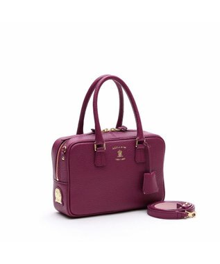 A.D.M.J. 【牛革】ボストン23cm ダークピンク