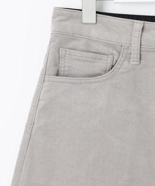 自由区 【洗える】リブレスコール ロングスカート ライトグレー系