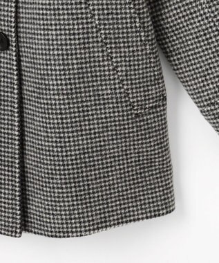 J.PRESS LADIES S チェックビーバー Pコート ブラックチェック系