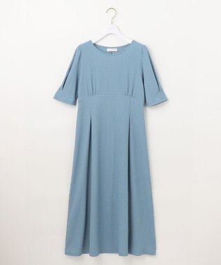 ANY SIS 【WEB限定】カットジャカード ワンピース ブルー