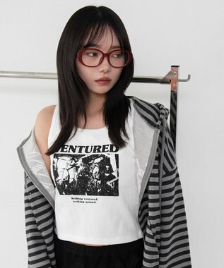 WEGO 【カップ付き】グラフィックカップインタンク 柄2