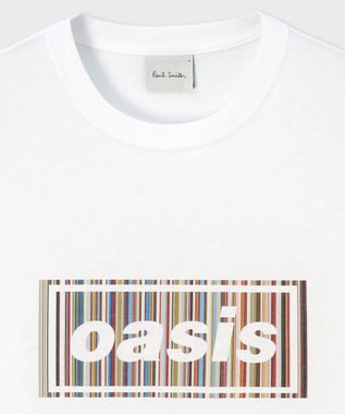 Paul Smith Paul Smith × Oasis シグネチャーストライプロゴ Tシャツ ホワイト