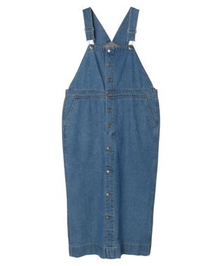 Green Parks デニムサロペットスカート Light Indigo