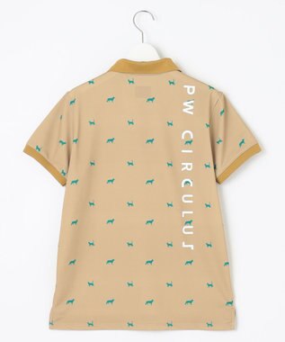 PW CIRCULUS 【WOMEN】【ストレッチ / UVケア】アニマルプリント カノコ ポロシャツ ゴルフウェア レディース ベージュ系5