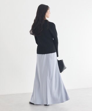 earth music&ecology レギュラーカラーニットカーディガン Black