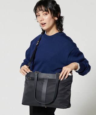 LA BAGAGERIE コンビ2WAYトートバッグ Mサイズ ネイビー