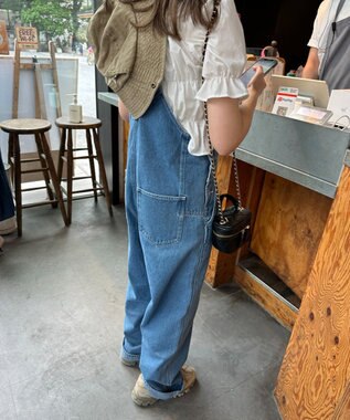 WEGO デニムオーバーオール デニム中濃色