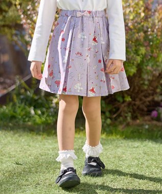 ANY KIDS 【カードキャプターさくら×any FAM】総柄 スカート ラベンダー