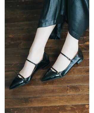 YECCA VECCA 2wayメリージェーンパンプス Black