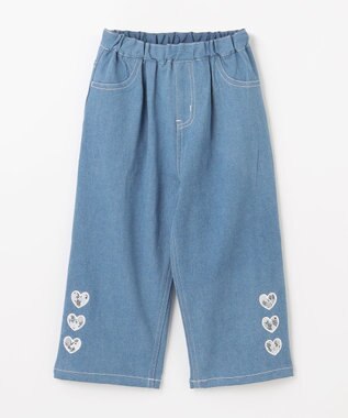 ANY KIDS デニムワイドパンツ ブルー