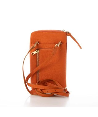 UNBILLION ペルケ perche / 牛革シュリンクタイプモバイルウォレットショルダー　旧8660 オレンジ