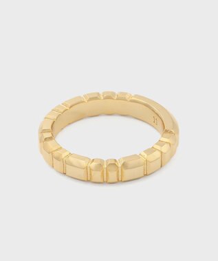 Paul Smith スクエアカッティング リング ゴールド