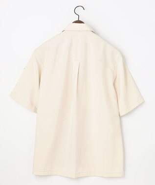 JOSEPH ABBOUD MOUNTAIN 【UNISEX】軽量/撥水 ZIP UPシャツ ホワイト系