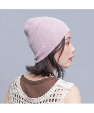 ATRENA 【日本製】FISラメニットビーニー ライトピンク