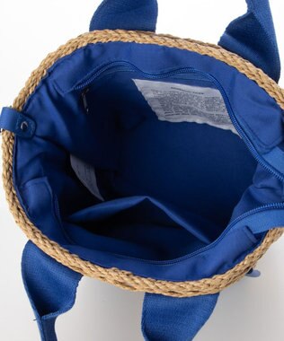 LA BAGAGERIE 【maison vert】【ペーパー素材使用】2WAYかごバッグ ブルー